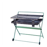 Parrilla Portátil Plegable Con Ruedas Mediana Supernova