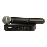 Microfono Inalambrico De Mano Shure Blx24/sm58 Gy