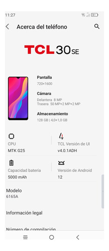 Celular Tcl 30se