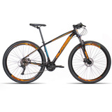 Mountain Bike Alfameq Nacional Tirreno Aro 29 17  27v Freios De Disco Hidráulico Cor Preto/laranja