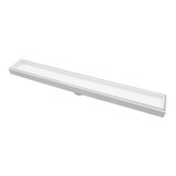 Ralo Linear Oculto Médio 5,9x72cm Plástico Branco Gemell