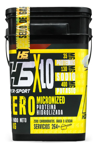 Proteína Whey Hidrolizada Zero Hs 10 Kg Sabores Hiper Sport