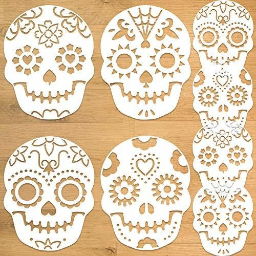 Plantillas Para Pasteles Día De Los Muertos, Calaveras De