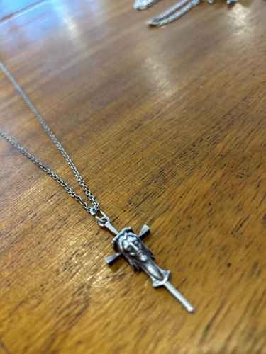 Cruz De Plata De Cristo Con Cadena De Plata 925