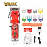 Maquina De Cortar Cabelo Wmark Ng407 Com Base Profissional