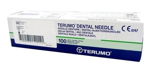 Agulha Gengival Curta  - Terumo Dental Needle C/100 Unidades