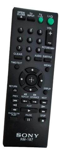 Control Para Reproductor Dvd Sony  Dvp-sr510 Dvp-sr210+pilas