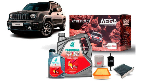 Cambio Aceite Kit De Filtros + 5l 5w40 Petronas - Renegade