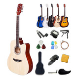 Kit Principiantes De Guitarra Acústica Adultos Y Adole...