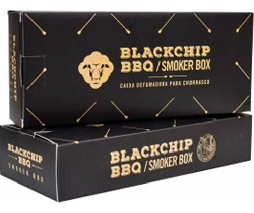 Caixa Defumadora Para Churrasco Smoker Box - Black Chip