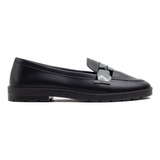 Sapato Feminino Mocassim Moleca Preto