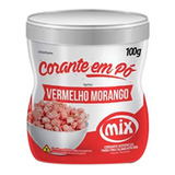 Corante Pó Vermelho Morango Decoração Confeitaria Comestível