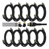 Cable Hdmi 4k De 4 Pies (paquete De 10), Cable Hdmi 2.0 Ultr