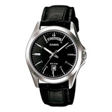 Reloj Casio Mtp-1370l-1avdf Hombre 100% Original Color De La Correa Negro Color Del Bisel Negro Color Del Fondo Negro