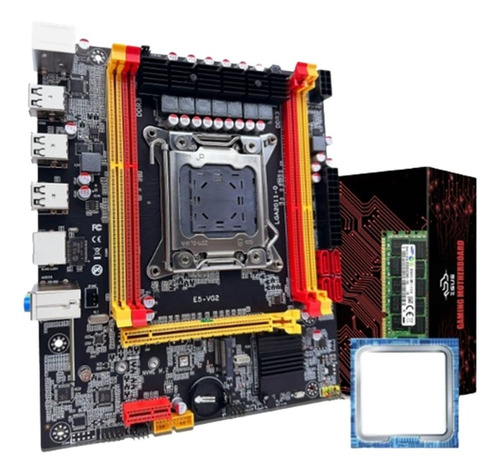 Kit Placa Mãe + Cpu Intel Xeon + Memória Ram 16gb