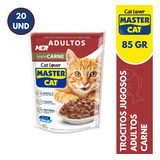 Master Cat Sachet Carne 85gr X20 Und | Distribuidora Mdr