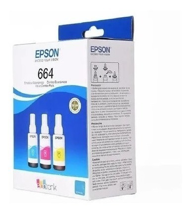 Pack 3 Tintas Epson T664 - L121 Colores Cian/magenta/yellow