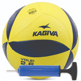 Bola De Vôlei P/ Quadra E Praia Kagiva Oficial + Bomba De Ar