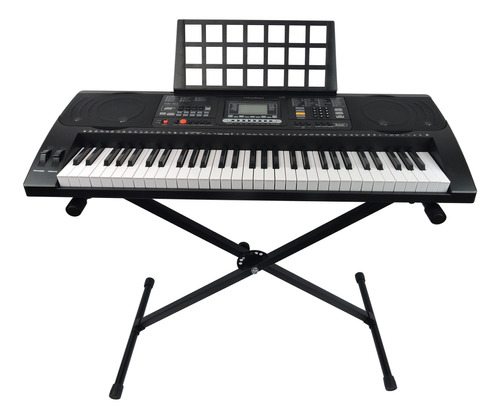 Teclado Musical Arranj 61 Teclas Hk812- Sens- Suporte + Capa