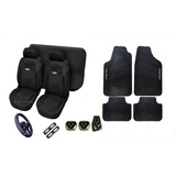 Kit Capas Bancos Capa De Volante Tapetes Pedaleira Celta