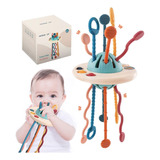 Montessori Toys For 18m+, Fd Food Grade Silicone Pull String
