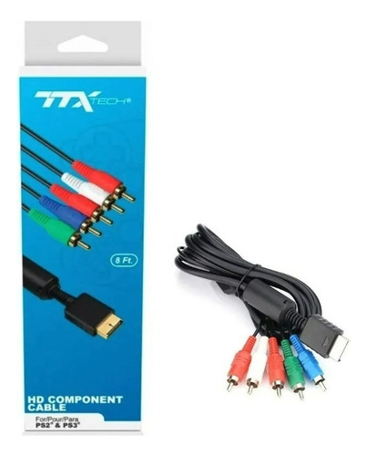 Cable Componente Audio Y Video Hdtv Compatible Con Psps2ps3