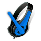 Auriculares Con Cable Para Pc Noga Ngv-400 3.5mm Azul