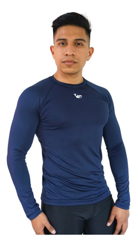 Playera Acuática Hombre, Manga Larga, Natación, Colores