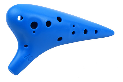 Flauta Ocarina De Plástico 12 Agujeros Alto C Instrumento Mu