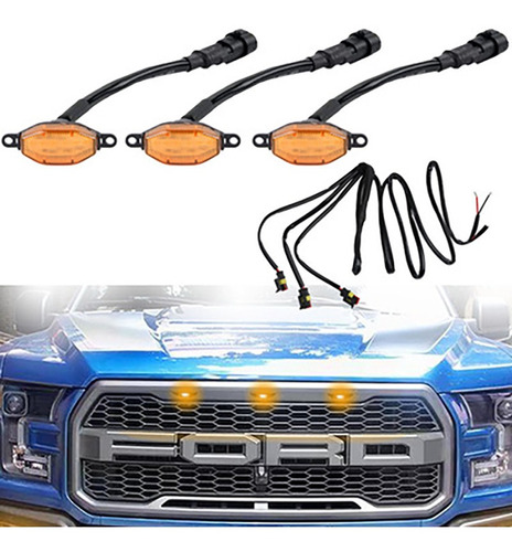 Kit Led Parrilla Universal Para Coche Blanca/marilla