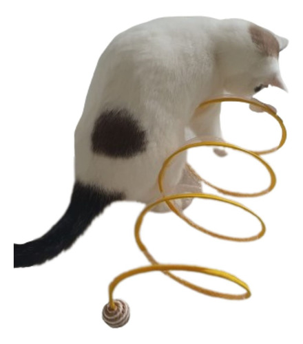 Brinquedo Túnel Dobrável Mola Flexível Para Gato