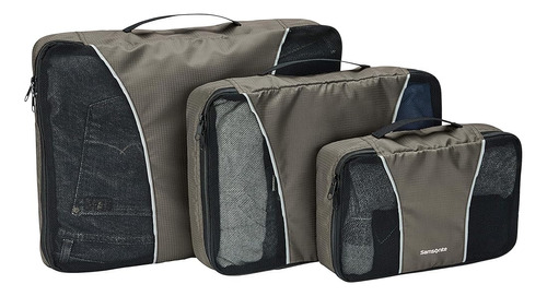 Samsonite 3 Piezas Packing Cube Set, Carbón, Talla Única