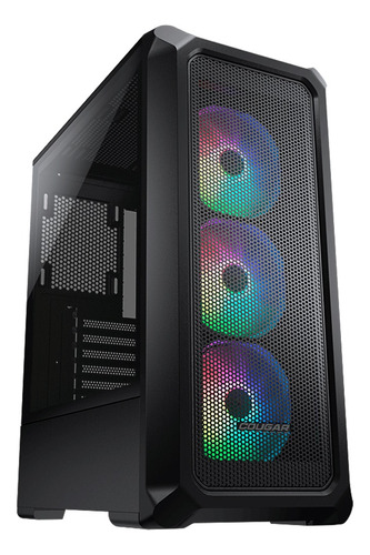 Gabinete Cougar Archon 2 Mesh Rgb Atx Cristal Templado Negro