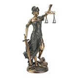 Diseño Toscano Diosa De La Justicia Themis Desktop Estatua