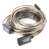 Amplificador Con Cable De Extensión Usb 2.0 De 15 M, Extenso