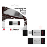 Pendrive Usb 3.2 Tipo-c 64gb Kingston Datatraveler80 200mb/s