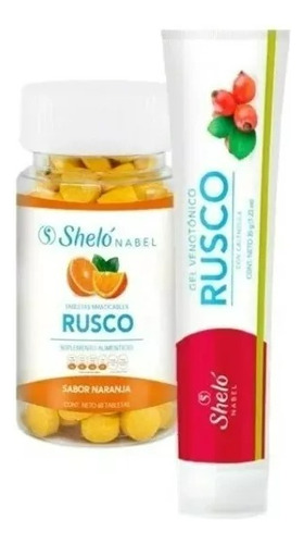 Pack Rusco Gel Venotónico Y Tabletas Desinflamatorias Sheló