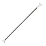 Barral Para Cortina De Baño Daccord Bar0imp 0102 Acero Inoxidable Con Tope Blanco 1.10 A 2.00 Mts