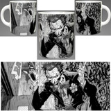 Pocillo Mug Vaso Taza Guason Joker Batman Vintage Blanco Neg