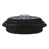 Granito Ware 0508-2 15 Pulgadas Cubierta Oval Asador, 15 Pul