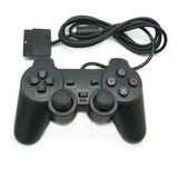 Joystick Control Para Ps2 Negro Con Análogos