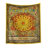 Manta Mandala De Decoración Para Pared De Sol Arte Impreso