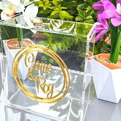 Caja Buzón P/ Dinero /alcancía Personalizada De Boda/xv Años