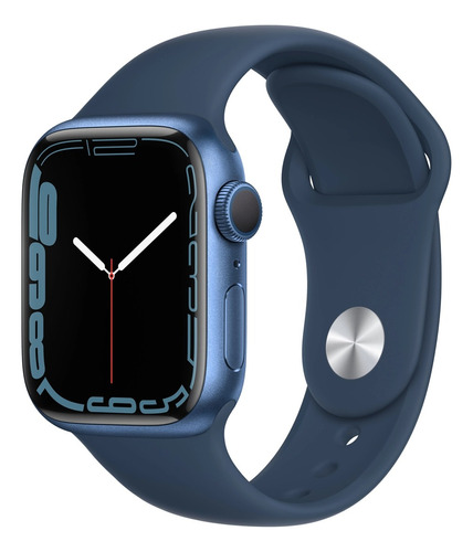 Apple Watch Series 7 45mm Blue Al Aby Sport Band Mkn83ll/a