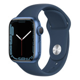 Apple Watch Series 7 45mm Blue Al Aby Sport Band Mkn83ll/a