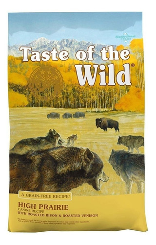 Alimento Taste Of The Wild High Prairie Canine Para Perro Adulto Todos Los Tamaños Sabor Bisonte Asado Y Venado Asado En Bolsa De 14lb