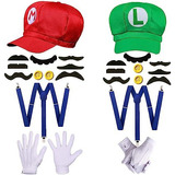 Set Accesorios Super Mario Bros Y Luigi Para Niños Unisex