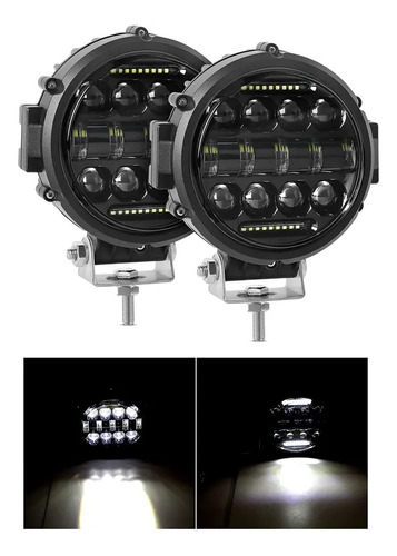 2 Exploradoras Led 7 Pulgadas Camperos 4x4 Off Road 12 Y 24v