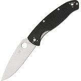 Spyderco Resilience Black G-10 Plainedge Knife