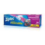 Ziploc Bolsa Con Base Expandible Para Organizar Mediana 20u